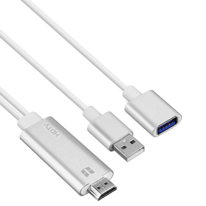 Onten 7562 USB Female to HDMI Phone to HDTV Adapter Cable สำหรับ iPhone / Android