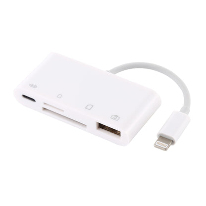 NK-108L 8 Pin to USB + TF Card + SD Card Camera Reader Adapter เข้ากันได้กับ IOS 9.1 และระบบข้างต้น, NK-108L