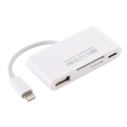 NK-108L 8 Pin to USB + TF Card + SD Card Camera Reader Adapter เข้ากันได้กับ IOS 9.1 และระบบข้างต้น, NK-108L