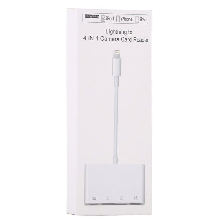 NK-108L 8 Pin to USB + TF Card + SD Card Camera Reader Adapter เข้ากันได้กับ IOS 9.1 และระบบข้างต้น, NK-108L