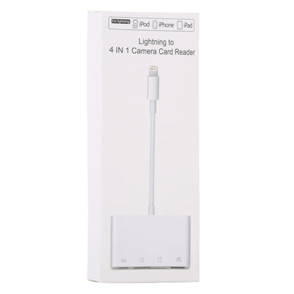 NK-108L 8 Pin to USB + TF Card + SD Card Camera Reader Adapter เข้ากันได้กับ IOS 9.1 และระบบข้างต้น, NK-108L