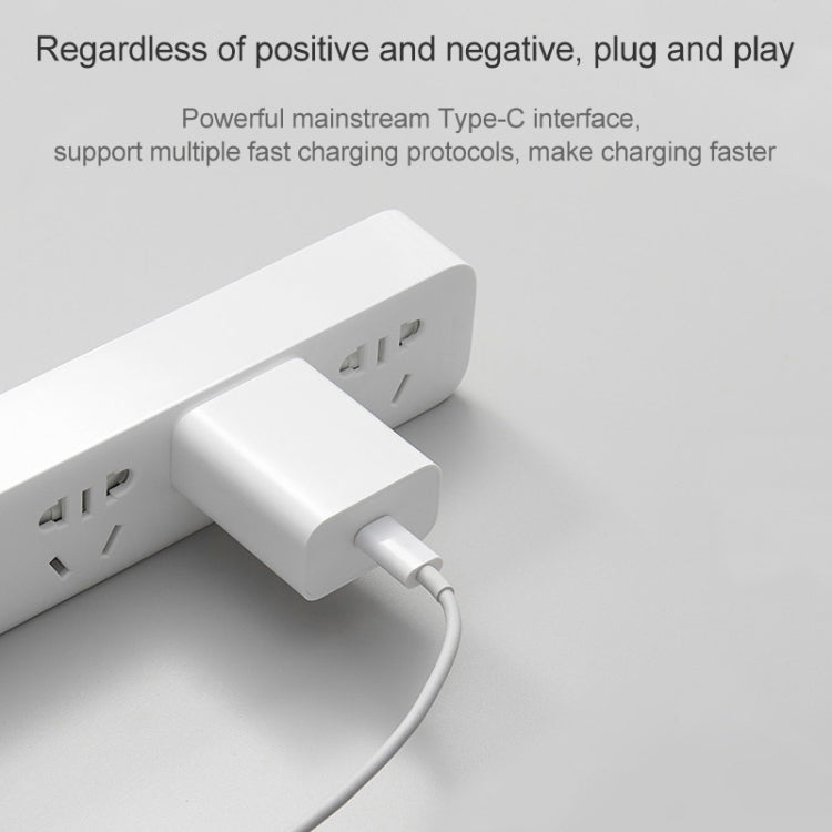 ต้นฉบับ Xiaomi AD201 20W อินเตอร์เฟซ USB-C / Type-C เดียวชาร์จการเดินทางรุ่นชาร์จด่วน, ปลั๊กสหรัฐ, 20W