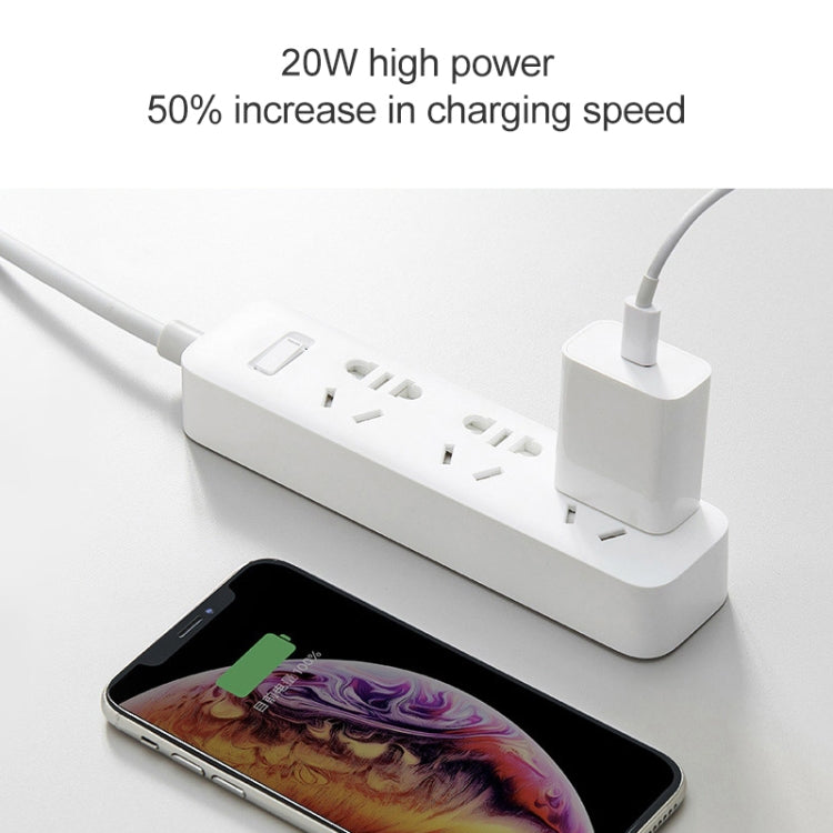 ต้นฉบับ Xiaomi AD201 20W อินเตอร์เฟซ USB-C / Type-C เดียวชาร์จการเดินทางรุ่นชาร์จด่วน, ปลั๊กสหรัฐ, 20W