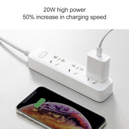 ต้นฉบับ Xiaomi AD201 20W อินเตอร์เฟซ USB-C / Type-C เดียวชาร์จการเดินทางรุ่นชาร์จด่วน, ปลั๊กสหรัฐ, 20W