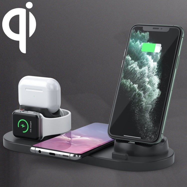 แท่นชาร์จไร้สายมาตรฐาน Qi 6 in 1 10W