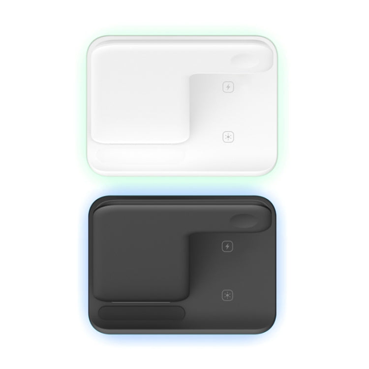 Z5A QI แท่นชาร์จไร้สายแม่เหล็กแนวตั้งสำหรับโทรศัพท์มือถือและนาฬิกา Apple & AirPods / Samsung Galaxy Buds / Huawei Free Buds พร้อมไฟวงแหวนสัมผัส, Z5A