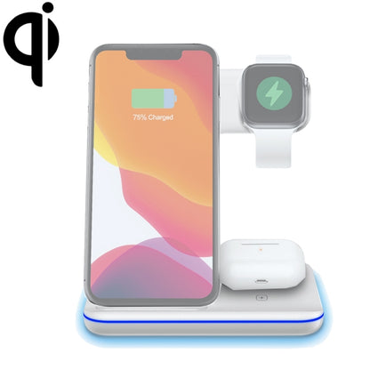 Z5A QI แท่นชาร์จไร้สายแม่เหล็กแนวตั้งสำหรับโทรศัพท์มือถือและนาฬิกา Apple & AirPods / Samsung Galaxy Buds / Huawei Free Buds พร้อมไฟวงแหวนสัมผัส, Z5A