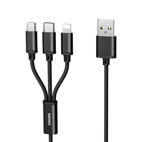 REMAX RC-131TH 1m 2.8A 3 in 1 USB to 8 Pin & USB-C / Type-C & สายชาร์จ Micro USB