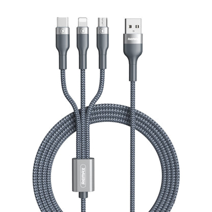 REMAX RC-070TH 1.2 ม. 2A 3 in 1 USB to 8 Pin & USB-C / Type-C & สายชาร์จ Micro USB