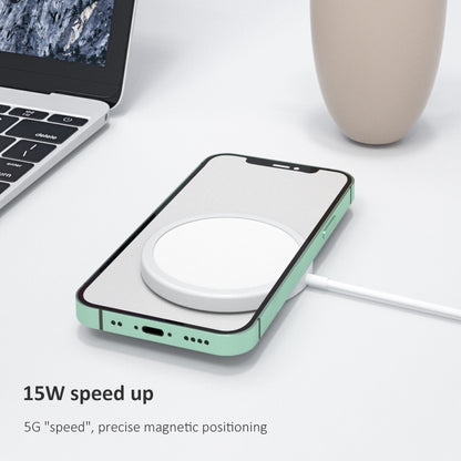 OJD-63 15W อลูมิเนียมอัลลอยด์สไตล์ Round Magsafe เครื่องชาร์จไร้สายแม่เหล็ก, Magnetic