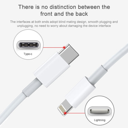 AWEI CL-68 3A Type-C / USB-C ถึง 8 Pin PD สายเคเบิลข้อมูลการชาร์จอย่างรวดเร็ว ความยาว: 1 ม.
