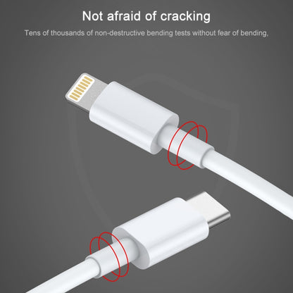 AWEI CL-68 3A Type-C / USB-C ถึง 8 Pin PD สายเคเบิลข้อมูลการชาร์จอย่างรวดเร็ว ความยาว: 1 ม.