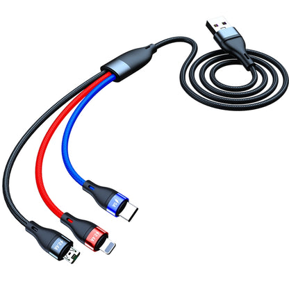 40W 5A USB เข้ากับ Micro USB USB-C / Type-C สายเคเบิลข้อมูลการชาร์จอย่างรวดเร็ว 8 พิน, ความยาวสายเคเบิล: 1.2 ม., 1.2m