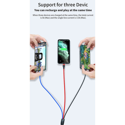 40W 5A USB เข้ากับ Micro USB USB-C / Type-C สายเคเบิลข้อมูลการชาร์จอย่างรวดเร็ว 8 พิน, ความยาวสายเคเบิล: 1.2 ม., 1.2m