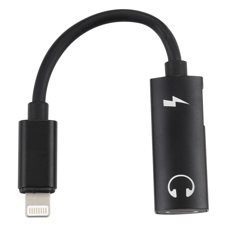 2 in 1 8 Pin Male to Dual 8 Pin Female ชาร์จและฟังเพลงอะแดปเตอร์หูฟังเสียงเข้ากันได้กับระบบ IOS ทั้งหมด