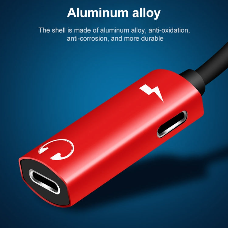 2 in 1 8 Pin Male to Dual 8 Pin Female ชาร์จและฟังเพลงอะแดปเตอร์หูฟังเสียงเข้ากันได้กับระบบ IOS ทั้งหมด
