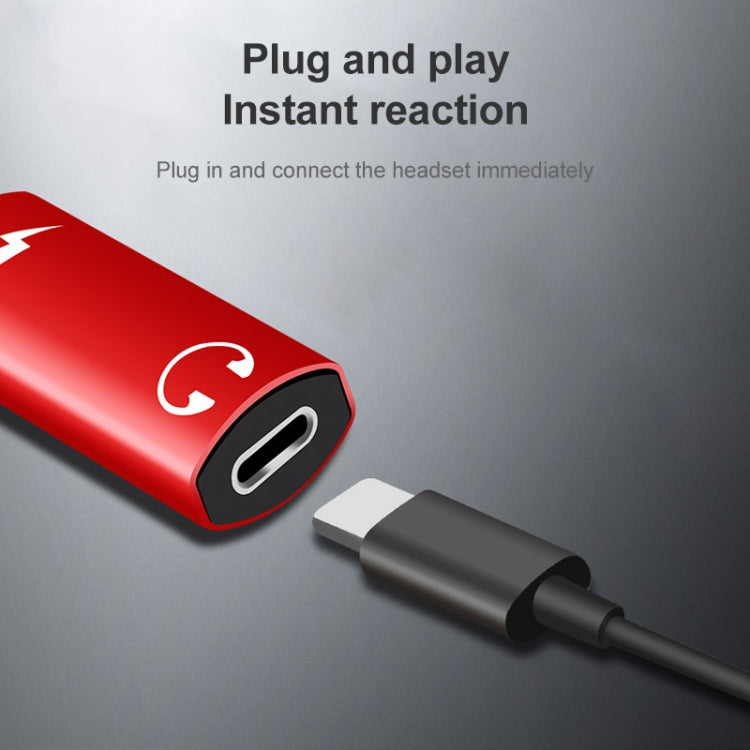 2 in 1 8 Pin Male to Dual 8 Pin Female ชาร์จและฟังเพลงอะแดปเตอร์หูฟังเสียงเข้ากันได้กับระบบ IOS ทั้งหมด