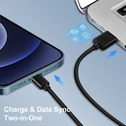LZ-728 2 in 1 18W QC 3.0 USB Interface Travel Charger ชุดสายเคเบิลข้อมูล USB ถึง 8 Pin, ปลั๊ก EU, ความยาวสายเคเบิล: 1 ม., with 8 Pin Cable