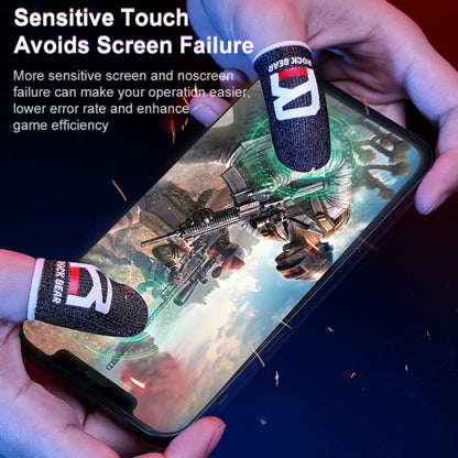 ROCK i27 Super Conductive Silver Fiber Anti-sweat Sensitive Touch Gaming Finger Cover สำหรับนิ้วหัวแม่มือ / นิ้วชี้