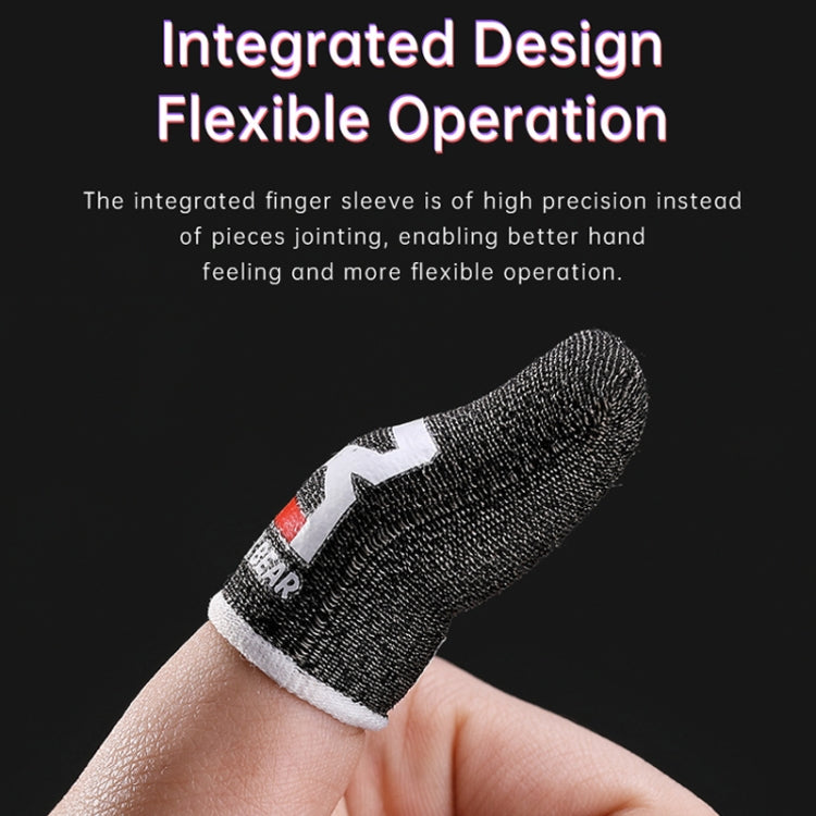 ROCK i27 Super Conductive Silver Fiber Anti-sweat Sensitive Touch Gaming Finger Cover สำหรับนิ้วหัวแม่มือ / นิ้วชี้