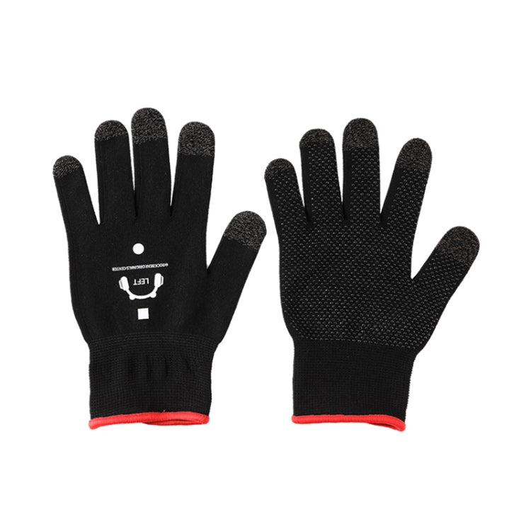 ROCK i28 ถุงมือเล่นเกมสัมผัสละเอียดอ่อนไฟเบอร์สีเงินนำไฟฟ้าซุปเปอร์ป้องกันเหงื่อ