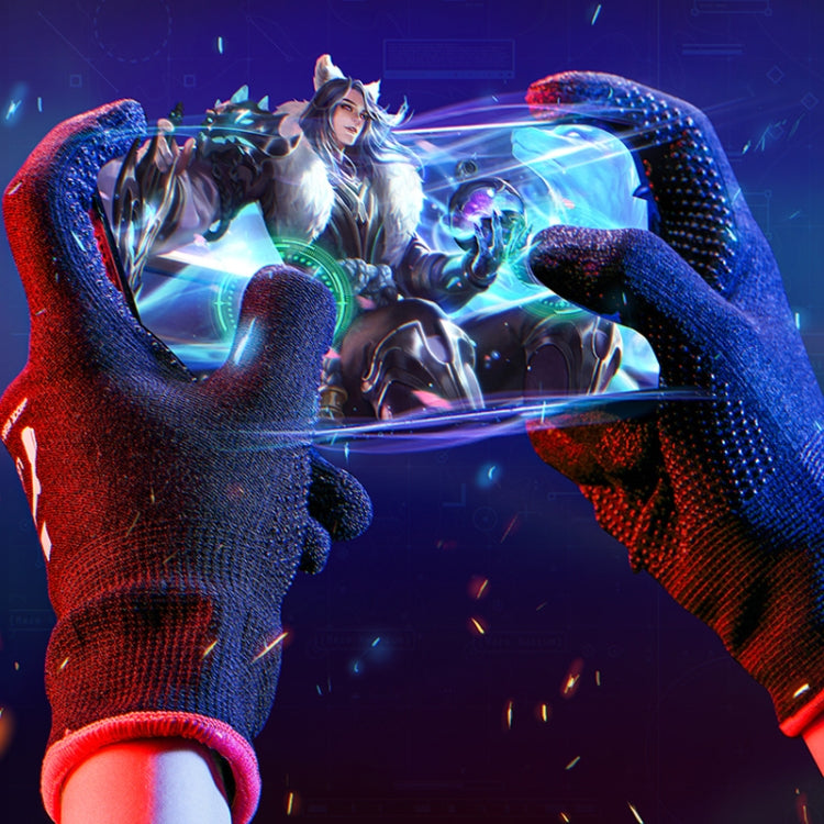 ROCK i28 ถุงมือเล่นเกมสัมผัสละเอียดอ่อนไฟเบอร์สีเงินนำไฟฟ้าซุปเปอร์ป้องกันเหงื่อ
