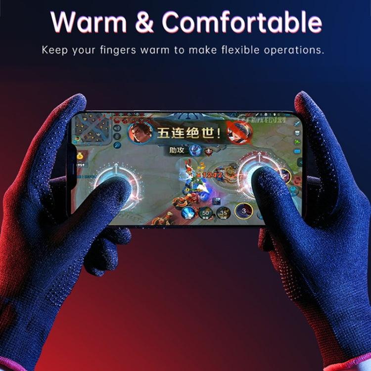 ROCK i28 ถุงมือเล่นเกมสัมผัสละเอียดอ่อนไฟเบอร์สีเงินนำไฟฟ้าซุปเปอร์ป้องกันเหงื่อ