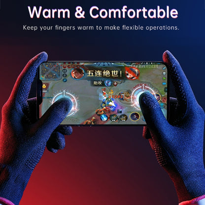 ROCK i28 ถุงมือเล่นเกมสัมผัสละเอียดอ่อนไฟเบอร์สีเงินนำไฟฟ้าซุปเปอร์ป้องกันเหงื่อ