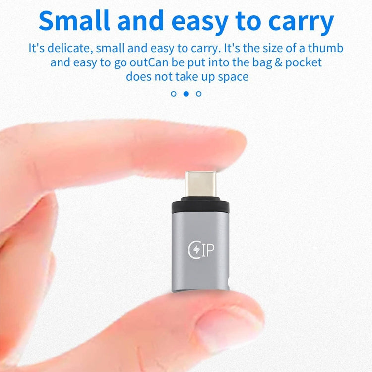 อะแดปเตอร์ชาร์จ USB-C / Type-C ชายถึง 8 พินรองรับการส่งข้อมูล, 8 Pin Female