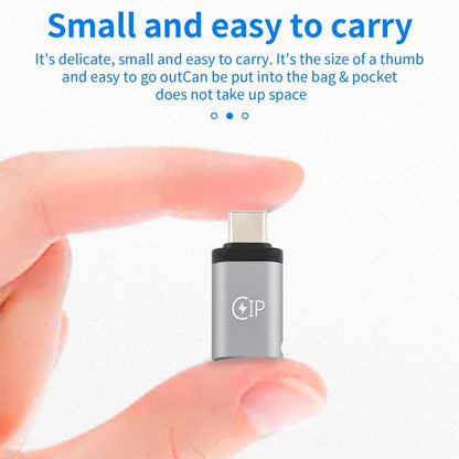 อะแดปเตอร์ชาร์จ USB-C / Type-C ชายถึง 8 พินรองรับการส่งข้อมูล, 8 Pin Female