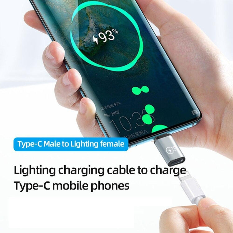 อะแดปเตอร์ชาร์จ USB-C / Type-C ชายถึง 8 พินรองรับการส่งข้อมูล, 8 Pin Female