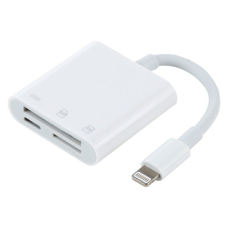 NK-101Y Pro 8 Pin to 8 Pin + SD + TF พอร์ต 3 ใน 1 อะแดปเตอร์สำหรับอ่านกล้อง