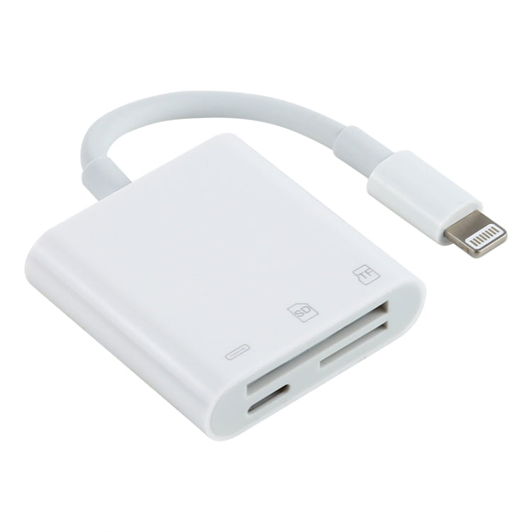 NK-101Y Pro 8 Pin to 8 Pin + SD + TF พอร์ต 3 ใน 1 อะแดปเตอร์สำหรับอ่านกล้อง