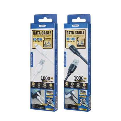 REMAX RC138i 2.4A USB ถึง 8 Pin Suji Pro สายเคเบิลข้อมูลการชาร์จอย่างรวดเร็ว, ความยาวสายเคเบิล: 1 ม., 8 Pin