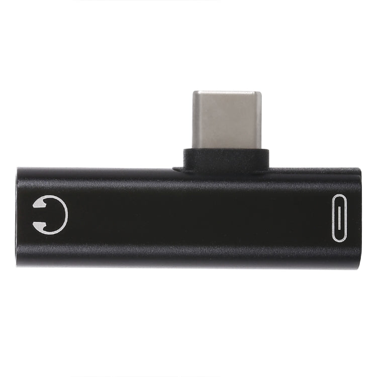 2 in 1 USB-C / Type-C ชายกับ USB-C / Type-C หญิง 3.5 มม. แจ็คชาร์จอะแดปเตอร์การฟัง