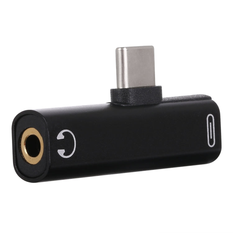 2 in 1 USB-C / Type-C ชายกับ USB-C / Type-C หญิง 3.5 มม. แจ็คชาร์จอะแดปเตอร์การฟัง
