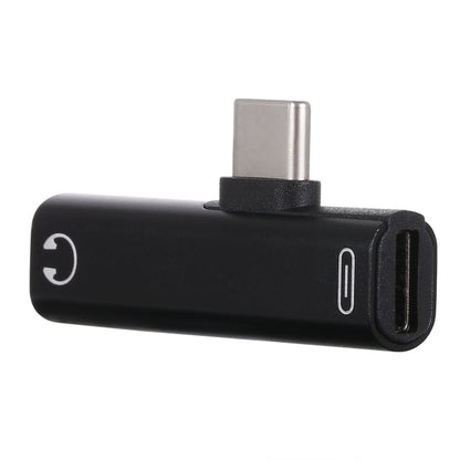 2 in 1 USB-C / Type-C ชายกับ USB-C / Type-C หญิง 3.5 มม. แจ็คชาร์จอะแดปเตอร์การฟัง