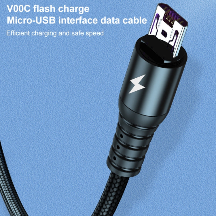 K061 1.2m 5A 3 in 1 USB ถึง 8 Pin USB-C / Type-C + Micro USB Round Fast Charging Data Cable