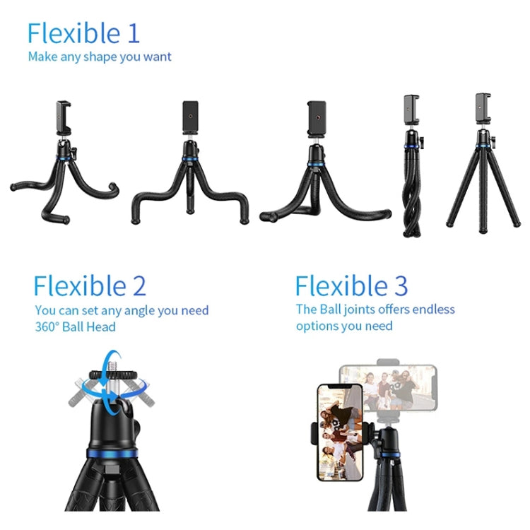 APEXEL APL-JJ10 กล้องกีฬา SLR มือถือถ่ายทอดสดถ่ายทอดสดขายึดขาตั้งกล้องปลาหมึกยักษ์สากล, APL-JJ10