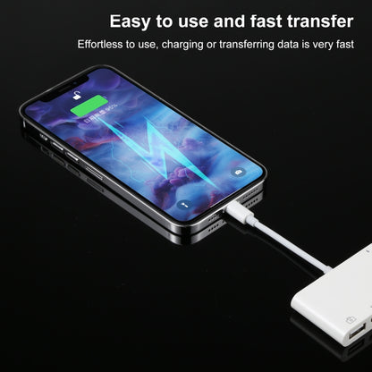 4 in 1 8 Pin to Dual USB + 3.5 มม. AUX + HDMI OTG Audio อะแดปเตอร์ AV ดิจิตอล