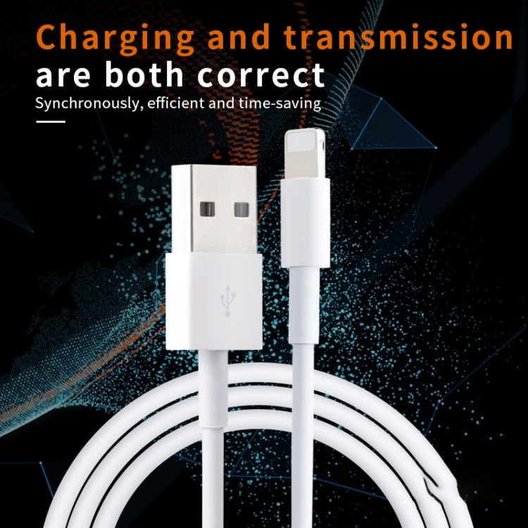 IVON CA19 2.4A USB to 8 Pin Fast Charge Data Cable สำหรับ iPhone, iPad, ความยาว: 1 ม.