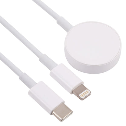 3 in 1 USB-C / Type-C ถึง 8 พิน USB-C / Type-C Magnetic Watch สายชาร์จข้อมูลไร้สายความยาวสายเคเบิล: 1.2 ม., 3 in 1