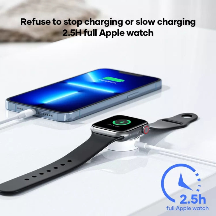 3 in 1 USB-C / Type-C ถึง 8 พิน USB-C / Type-C Magnetic Watch สายชาร์จข้อมูลไร้สายความยาวสายเคเบิล: 1.2 ม., 3 in 1