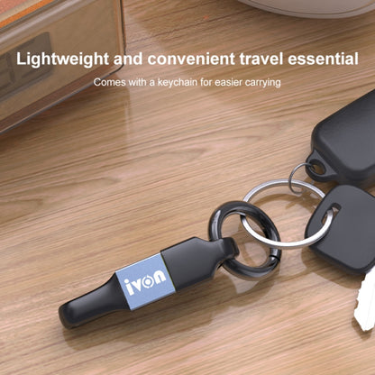 IVON CA90 2.4A USB to 8 Pin สายเคเบิลข้อมูลแบบพกพาพร้อมวงแหวน, ความยาว: 14.5 ซม., 8 Pin