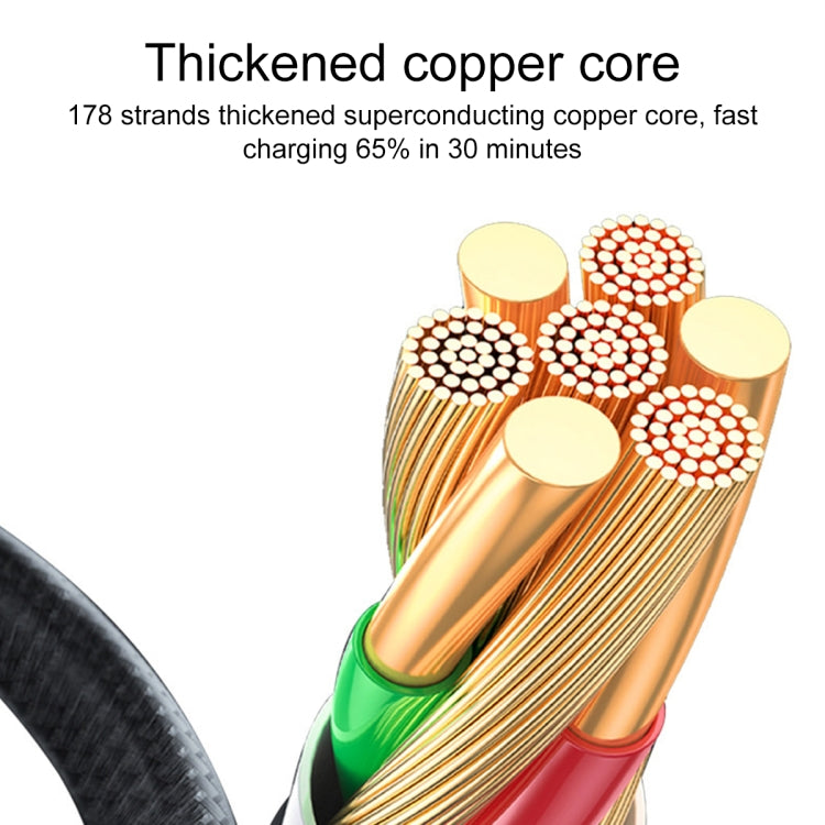 15W USB-C / Type-C เป็น Micro USB สายชาร์จข้อมูลแม่เหล็กอย่างรวดเร็ว, สไตล์: สายเคเบิล 1 ม. + หัวแม่เหล็ก, Micro USB