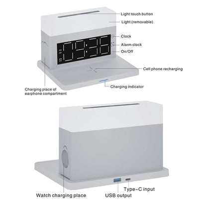 เครื่องชาร์จไร้สายมัลติฟังก์ชั่น N65 6 in 1