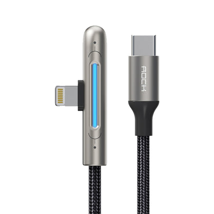 ROCK RCB0811 M3 20W USB-C / Type-C ถึง 8 Pin Zinc Alloy ชาร์จเร็วสายเคเบิลข้อมูลเกมมือถือความยาว: 1 ม., Type-C to 8 Pin (1m)