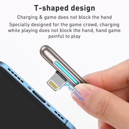 ROCK RCB0811 M3 20W USB-C / Type-C ถึง 8 Pin Zinc Alloy ชาร์จเร็วสายเคเบิลข้อมูลเกมมือถือความยาว: 1 ม., Type-C to 8 Pin (1m)