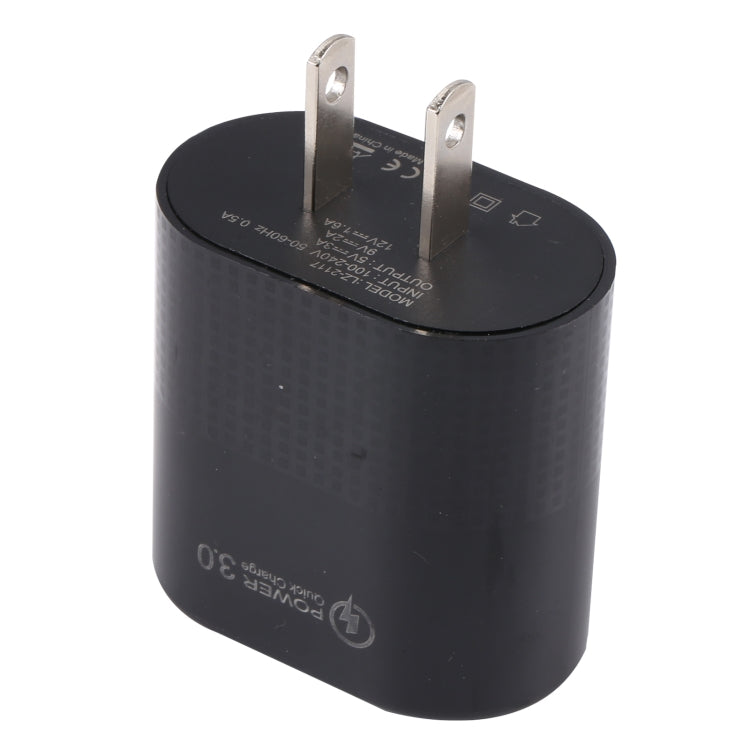 LZ-2117 18W QC3.0 3.1A USB ที่ชาร์จเร็ว, ปลั๊ก US, US Plug