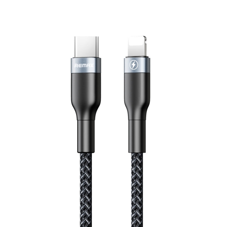 REMAX RC-009i 1 ม. 2.22A USB-C / Type-C ถึง 8 Pin 20W PD สายเคเบิลข้อมูลการชาร์จอย่างรวดเร็ว, Type-C to 8 Pin 20W